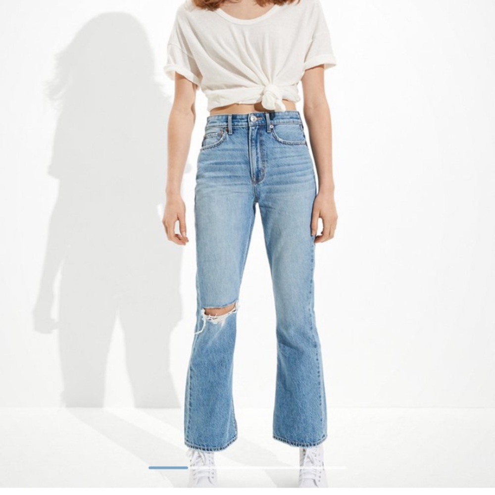AE Ripped Highest Waist ‘90s Flare Jeans